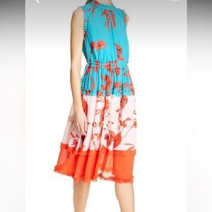 Ted Baker Chiffon sleeveless dress